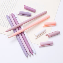 Load image into Gallery viewer, 6PCS/Box Cute Morandi Color Gel Pen 0.5mm Black Pen Creative Press Office Gift School Supplies Stationery Kawaii Pens
