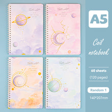Load image into Gallery viewer, 120 Pages A5 Coil Spiral Notebook Journals Cartoon Diary Weekly Planner Book School Office Stationery
