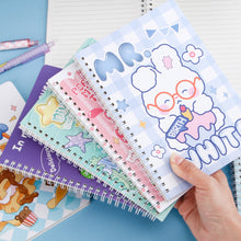 Load image into Gallery viewer, 120 Pages A5 Coil Spiral Notebook Journals Cartoon Diary Weekly Planner Book School Office Stationery
