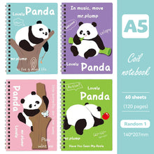 Load image into Gallery viewer, 120 Pages A5 Coil Spiral Notebook Journals Cartoon Diary Weekly Planner Book School Office Stationery
