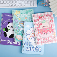 Load image into Gallery viewer, 120 Pages A5 Coil Spiral Notebook Journals Cartoon Diary Weekly Planner Book School Office Stationery
