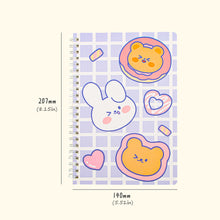 Load image into Gallery viewer, 120 Pages A5 Coil Spiral Notebook Journals Cartoon Diary Weekly Planner Book School Office Stationery
