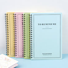 Load image into Gallery viewer, 120 Pages A5 Coil Spiral Notebook Journals Cartoon Diary Weekly Planner Book School Office Stationery
