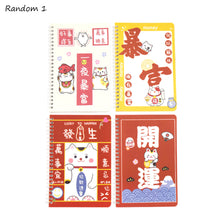 Load image into Gallery viewer, 120 Pages A5 Coil Spiral Notebook Journals Cartoon Diary Weekly Planner Book School Office Stationery
