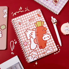 Load image into Gallery viewer, 120 Pages A5 Coil Spiral Notebook Journals Cartoon Diary Weekly Planner Book School Office Stationery
