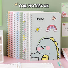 Load image into Gallery viewer, 120 Pages A5 Coil Spiral Notebook Journals Cartoon Diary Weekly Planner Book School Office Stationery

