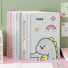 Load image into Gallery viewer, 120 Pages A5 Coil Spiral Notebook Journals Cartoon Diary Weekly Planner Book School Office Stationery
