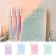 Load image into Gallery viewer, A5 Simple Gradation Spiral Notebook 60 Sheets/120 Pages Memo Journal Diary Notebook Spiral Design for Students Stationery Office Business
