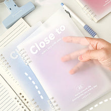 Load image into Gallery viewer, A5 Simple Gradation Spiral Notebook 60 Sheets/120 Pages Memo Journal Diary Notebook Spiral Design for Students Stationery Office Business
