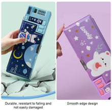 Load image into Gallery viewer, Multifunctional Cartoon Pencil Box Stationery Storage Box with Calculator Pencil Sharpener Class Schedule Card Name Stickers School Supplies Children Gift
