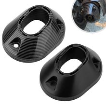 Load image into Gallery viewer, Motorcycle Muffler Tip Cover Glossy Carbon Fiber Black Exhaust Tip Garnish Accessories For Honda Click 160 ABS
