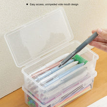 Load image into Gallery viewer, Large Capacity Plastic Pencil Case Lightweight Pencil Box Pen Storage Students School Stationery Supplies
