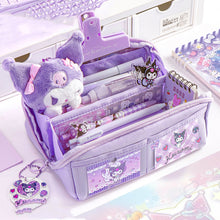 Load image into Gallery viewer, Large Capacity Fashion Weaving Pencil Bag Cloth Cosmetic Storage Bag Retro Student Stationery School Supplies
