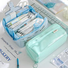 Load image into Gallery viewer, Large Capacity Fashion Weaving Pencil Bag Cloth Cosmetic Storage Bag Retro Student Stationery School Supplies
