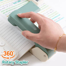 Load image into Gallery viewer, Large Rotatable Stapler For Students Home Office Use Stapling Machine Strong Clutch Large Capacity Staple Extractor
