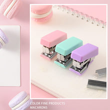 Load image into Gallery viewer, Mini Color Metal Stapler Set With Staples Binding Tools Stationery Office School Student Supplies Gifts
