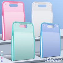 Load image into Gallery viewer, A4 Multi-Layers Folder Dutton File Bag File Bag Floral 13 Cells Organ Bag Large Capacity Korean Simple Office Stationery
