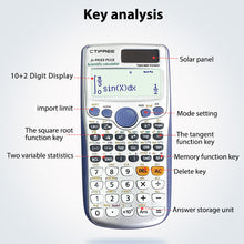 Load image into Gallery viewer, Calculator for 991ES-PLUS Original Scientific Calculator 417 Functions For High School University Students Office Coin Battery
