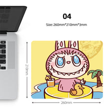 Load image into Gallery viewer, Labubu Mouse Pad Large Keyboard Mouse Desk Pad Computer Locking Edge Non-slip Rubber Gaming Mouse Pad Laptop Mouse Carpet
