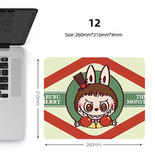 Load image into Gallery viewer, Labubu Mouse Pad Large Keyboard Mouse Desk Pad Computer Locking Edge Non-slip Rubber Gaming Mouse Pad Laptop Mouse Carpet
