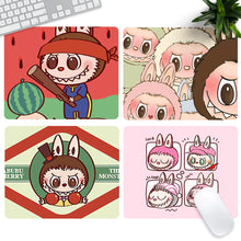 Load image into Gallery viewer, Labubu Mouse Pad Large Keyboard Mouse Desk Pad Computer Locking Edge Non-slip Rubber Gaming Mouse Pad Laptop Mouse Carpet
