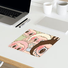 Load image into Gallery viewer, Labubu Mouse Pad Large Keyboard Mouse Desk Pad Computer Locking Edge Non-slip Rubber Gaming Mouse Pad Laptop Mouse Carpet
