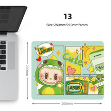 Load image into Gallery viewer, Labubu Mouse Pad Large Keyboard Mouse Desk Pad Computer Locking Edge Non-slip Rubber Gaming Mouse Pad Laptop Mouse Carpet
