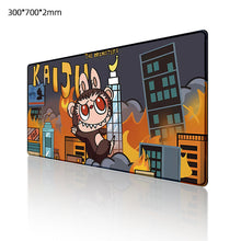 Load image into Gallery viewer, Labubu Mouse Pad Large Keyboard Mouse Desk Pad Computer Locking Edge Non-slip Rubber Gaming Mouse Pad Laptop Mouse Carpet

