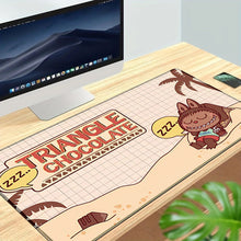 Load image into Gallery viewer, Labubu Mouse Pad Large Keyboard Mouse Desk Pad Computer Locking Edge Non-slip Rubber Gaming Mouse Pad Laptop Mouse Carpet
