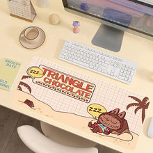 Load image into Gallery viewer, Labubu Mouse Pad Large Keyboard Mouse Desk Pad Computer Locking Edge Non-slip Rubber Gaming Mouse Pad Laptop Mouse Carpet
