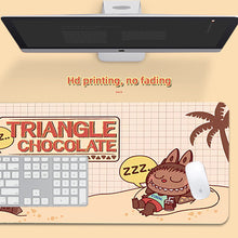 Load image into Gallery viewer, Labubu Mouse Pad Large Keyboard Mouse Desk Pad Computer Locking Edge Non-slip Rubber Gaming Mouse Pad Laptop Mouse Carpet
