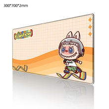 Load image into Gallery viewer, Labubu Mouse Pad Large Keyboard Mouse Desk Pad Computer Locking Edge Non-slip Rubber Gaming Mouse Pad Laptop Mouse Carpet
