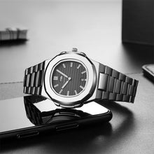 Load image into Gallery viewer, TPOFHS 2024 New Men's Watches Fashion Date Stainless Steel Quartz Watch Luxury Square Waterproof Wristwatch For Business Men
