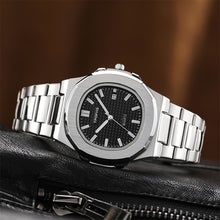 Load image into Gallery viewer, TPOFHS 2024 New Men's Watches Fashion Date Stainless Steel Quartz Watch Luxury Square Waterproof Wristwatch For Business Men
