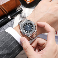 Load image into Gallery viewer, TPOFHS 2024 New Men's Watches Fashion Date Stainless Steel Quartz Watch Luxury Square Waterproof Wristwatch For Business Men
