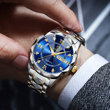 Load image into Gallery viewer, BINBOND Men Watch Top Brand Quartz Wristwatches Waterproof Week Date Clock Mens Luxury Stainless Steel Fashion Business Watches
