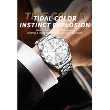 Load image into Gallery viewer, BINBOND Men Watch Top Brand Quartz Wristwatches Waterproof Week Date Clock Mens Luxury Stainless Steel Fashion Business Watches
