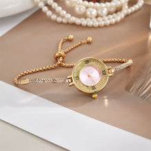Load image into Gallery viewer, 2024 Women's Small Dial Watch Diamond Crystal Quartz Wristwatch Minimalist Small Circular Bracelet Watches Ultra Thin Exquisite Small Clock
