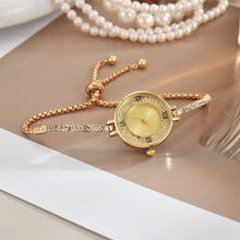 Load image into Gallery viewer, 2024 Women's Small Dial Watch Diamond Crystal Quartz Wristwatch Minimalist Small Circular Bracelet Watches Ultra Thin Exquisite Small Clock
