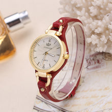Load image into Gallery viewer, High Quality Women Watch Round Dial Quartz Watches Thin Leather Strap Wristwatch Ladies Fashion Casual Clock Gift
