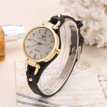 Load image into Gallery viewer, High Quality Women Watch Round Dial Quartz Watches Thin Leather Strap Wristwatch Ladies Fashion Casual Clock Gift
