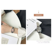 Load image into Gallery viewer, Luxury Women Watch Fashion Ladies Square Quartz Wristwatch Adjustable Bamboo Steel Belt Watches Female Beautiful Gifts Clock
