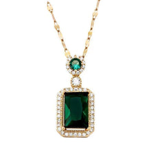 Load image into Gallery viewer, Luxury Fashion Exquisite Quadrate Necklace Earrings Ring Jewelry Set for Women Temperament Alloy Geometric Design Gift Pendant Jewelry Set
