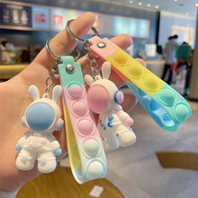 Load image into Gallery viewer, Car Key Chain Pendant Cartoon Space Dragon Rabbit Pendant Keychain Delicate Simple Key Chain for Girls Couple Bag Gifts
