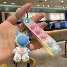 Load image into Gallery viewer, Car Key Chain Pendant Cartoon Space Dragon Rabbit Pendant Keychain Delicate Simple Key Chain for Girls Couple Bag Gifts
