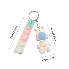 Load image into Gallery viewer, Car Key Chain Pendant Cartoon Space Dragon Rabbit Pendant Keychain Delicate Simple Key Chain for Girls Couple Bag Gifts
