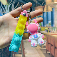 Load image into Gallery viewer, Car Key Chain Pendant Cartoon Space Dragon Rabbit Pendant Keychain Delicate Simple Key Chain for Girls Couple Bag Gifts
