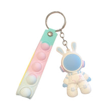 Load image into Gallery viewer, Car Key Chain Pendant Cartoon Space Dragon Rabbit Pendant Keychain Delicate Simple Key Chain for Girls Couple Bag Gifts

