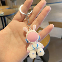 Load image into Gallery viewer, Car Key Chain Pendant Cartoon Space Dragon Rabbit Pendant Keychain Delicate Simple Key Chain for Girls Couple Bag Gifts
