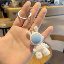 Load image into Gallery viewer, Car Key Chain Pendant Cartoon Space Dragon Rabbit Pendant Keychain Delicate Simple Key Chain for Girls Couple Bag Gifts
